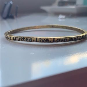Positive message bracelet